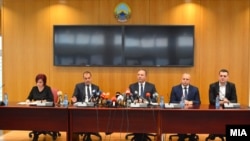 Konferencija za novinare Ministarstva unutrašnjih poslova o ubistvima u Skoplju i Velesu, 4. decembar 2023.