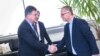 Miroslav Lajčak i Besnik Bisljimi u Prištini, Kosovo, 5. marta 2024.