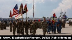 Divizia Americană Asalt Aerian 101, la Baza de la Mihail Kogalniceanu, jud. Constanța, în 2022.