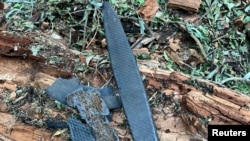 Fragmente de dronă găsite la Plauri, în județul Tulcea. 