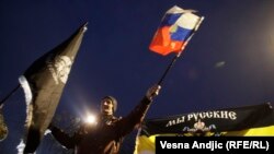 Pristalice ruske invazije na Ukrajinu (Beograd, 4. mart 2022)