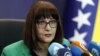 Direktorica Energoinvesta Bisera Hadžialjević na konferenciji za medije 11. marta 2022.
