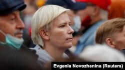 Russian rights activist Marina Litvinovich (file photo)