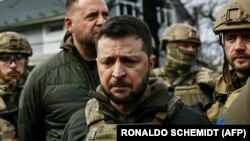 Владимир Зеленский Буча шаарында. 3-апрель, 2022-жыл