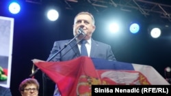 Milorad Dodik se posljednji od koalicionih lidera u Republici Srpskoj obratio okupljenima
