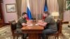 Мер Святогірська Володимир Бандура на зустрічі із ватажком угрупування "ДНР" Денисом Пушиліним