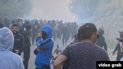 Акция протеста в Хороге, 16 мая 2022 года