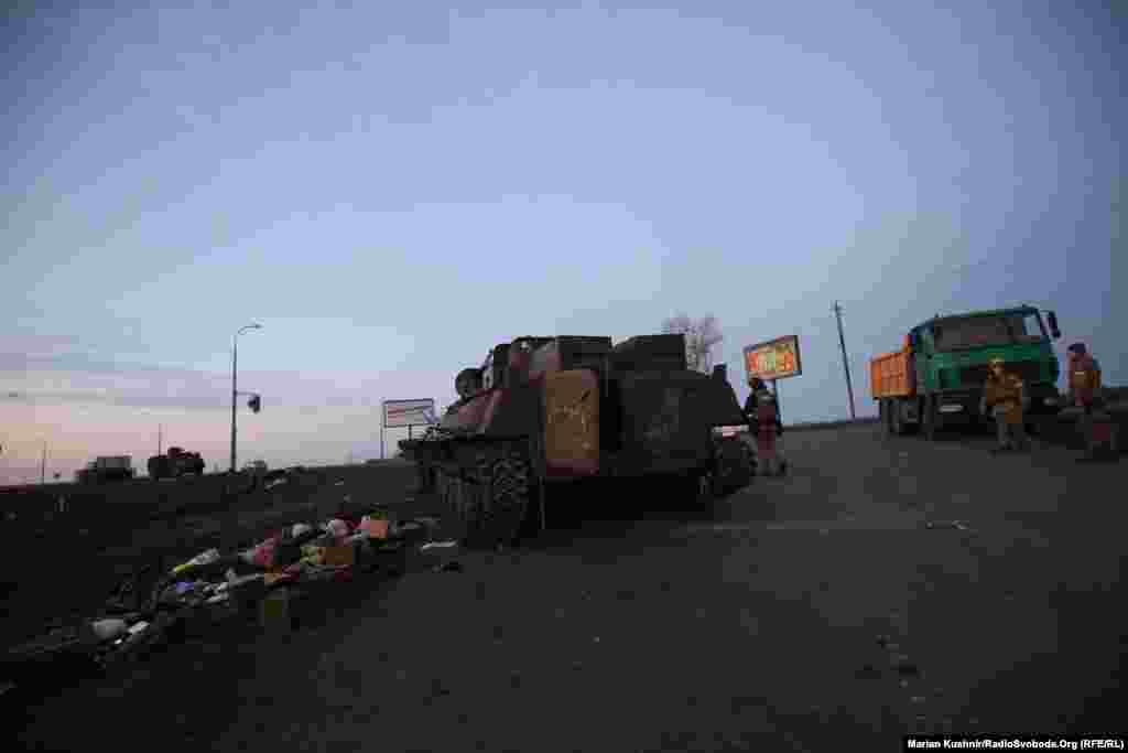 According to Interfax, four "Russian tanks" were destroyed on the outskirts of Kharkiv on February 24. 