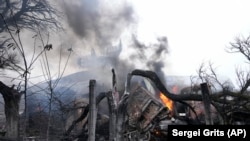 Маріуполь після російського обстрілу. Лютий 2022 року