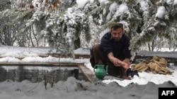 د بلوچستان په زیارت سیمه کې واورې - انځور له ارشیفه. 
