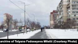 Ovde svi prate vesti na televiziji ili ih čitaju na internetu i svi su svesni da situacija nije nimalo naivna, kaže sagovornica RSE (na fotografiji: Kijev, 26. januar 2022.)