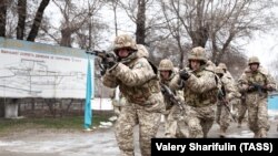 ЖККУ аскерлери Алматы шаарында. 11-январь, 2022-жыл