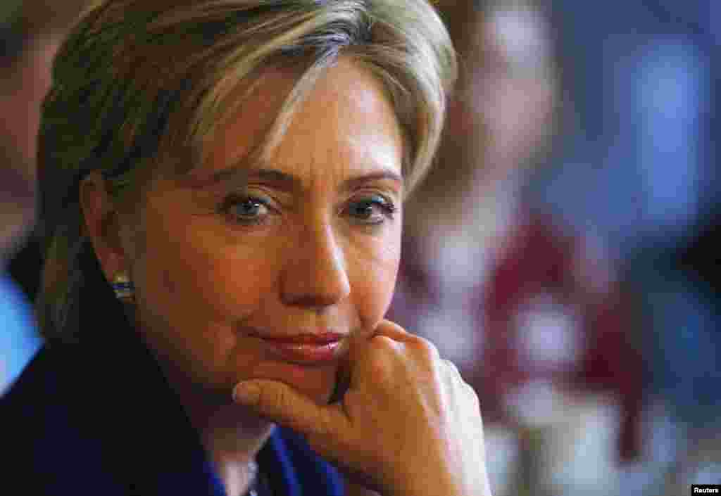 Hillary Clinton says of her four years as secretary of state: "I think we have to go back to my beginning in January of 2009 to remember how poorly perceived the United States was, how badly damaged our reputation was, how our leadership was in question, how the economic crisis had really shaken people’s confidence in our government, our economic system, our country. Part of my job in the very beginning was to get around the world and restore confidence in American leadership."