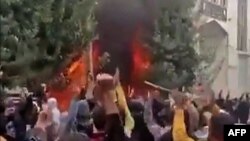 Demonstrations in Iran in 2022 sparked by the death of Mahsa Amini following her arrest for allegedly violating the country's dress code