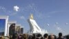 Turkmen President Honors Himself With Giant Gold Horse Statue