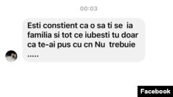 Amenintarea transmisă lui Bodnar de pe contul lui Rayko Levitchi