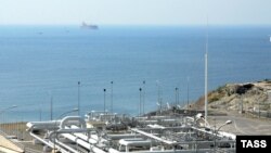 Инфраструктура на морском терминале Каспийского трубопроводного консорциума (КТК)