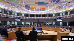 Sastanak predsjednika Evropskog vijeća Charlesa Michela sa predsjednicima političkih stranaka zastupljenih u Parlamentu BiH, Brisel, 12. juna 2022