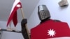Armorer Luka Vusurovic wears a knight in medieval armor that he made himself, Danilovgrad, Montenegro