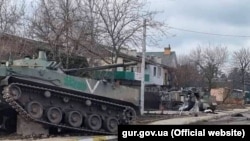 Уничтоженная российская военная техника в Гостомеле, иллюстративное фото