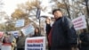 Акция протеста в поддержку задержанных оппозиционеров. 2017 год.