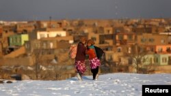Afghanistan has been blanketed in snow in recent days.