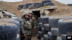 Արցախի ՊԲ զինծառայողները մարտական դիրքում, հոկտեմբեր, 2020թ.