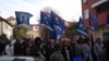 Zastave Vojvodine na skupu Lige socijaldemokrata Vojvodine