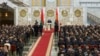 Аляксандар Лукашэнка на цырымоніі інаўгурацыі, Менск, Беларусь, 25 сакавіка 2025 году