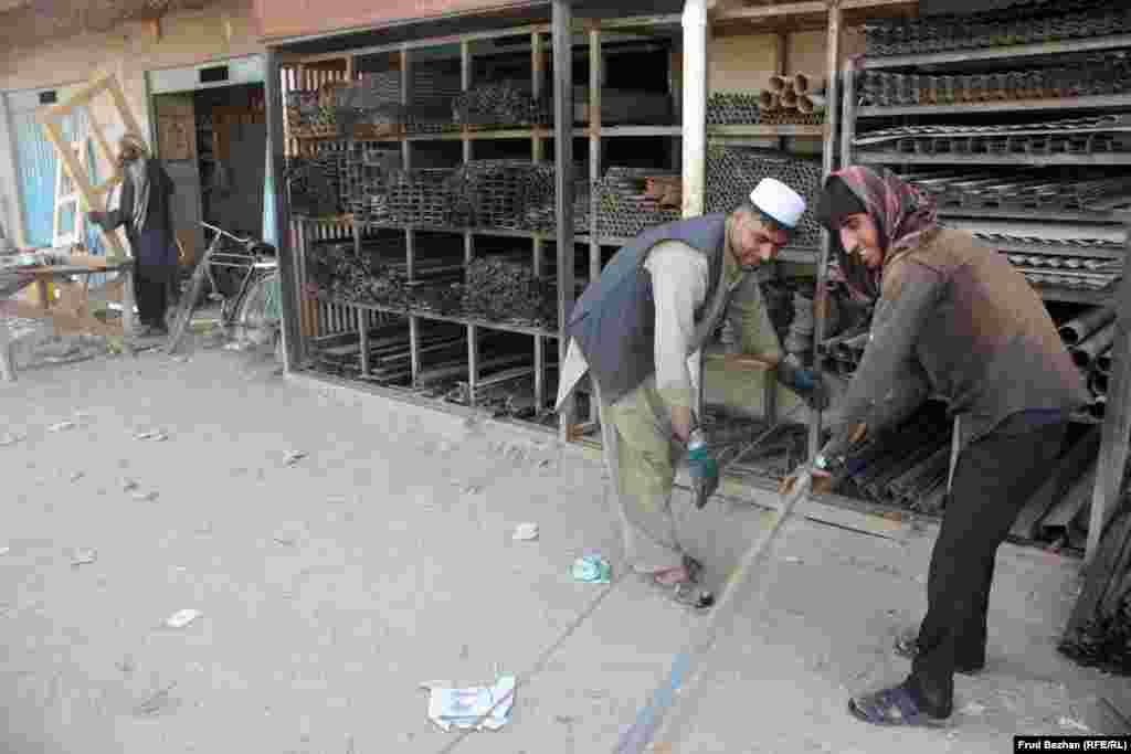 Homayoon's metal business has fallen on hard times. He was contracted by the U.S. military for five years, but that ended earlier this year. 