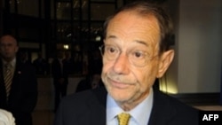 EU foreign -policy chief Javier Solana speaks to journalists in Brussels ahead of the summit.