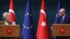 Predsjednica Evropske komisije Ursula von der Leyen i turski predsjednik Recep Tayyip Erdogan u Ankari u decembru 2024.