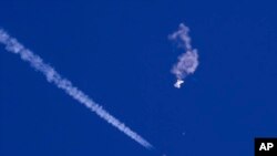 Кытайдын аба шары атып түшүрүлгөн учур, 4-февраль 2023-жыл. 