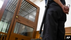 Ksenia Karelina la o audiere, la tribunal, pe 20 iunie 2024. 