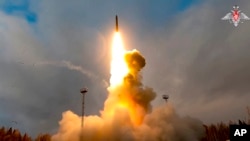 Випробувальний запуск російської міжконтинентальної балістичної ракети "Ярс". Фото пресслужби Міноборони РФ. 29 жовтня 2024