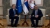 Specijalni predstavnik EU za dijalog Srbije i Kosova Peter Sorensen i predsednik Srbije Aleksandar Vučić u Beogradu, 25. marta 2025.