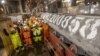 Gazprom says the pipeline -- consisting of two parallel lines stretching 1,230 kilometers each -- has been completed after more than a one-year delay caused by U.S. sanctions.