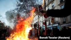 Protest zbog zakona o bezbednosti, Pariz, 28. novembar 2020.
