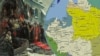Мапа Гадяцької унії і фрагмент картини на тему Переяславської ради, колаж