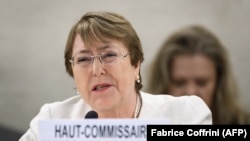 UN High Commissioner for Human Rights Michelle Bachelet (file photo)