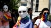 Detalj sa LGBT parade u Prištini u julu 2021. godine