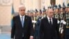 Президент Казахстану Касим-Жомарт Токаєв і президент Росії Володимир Путін на зустрічі в Астані, 27 листопада 2024 року