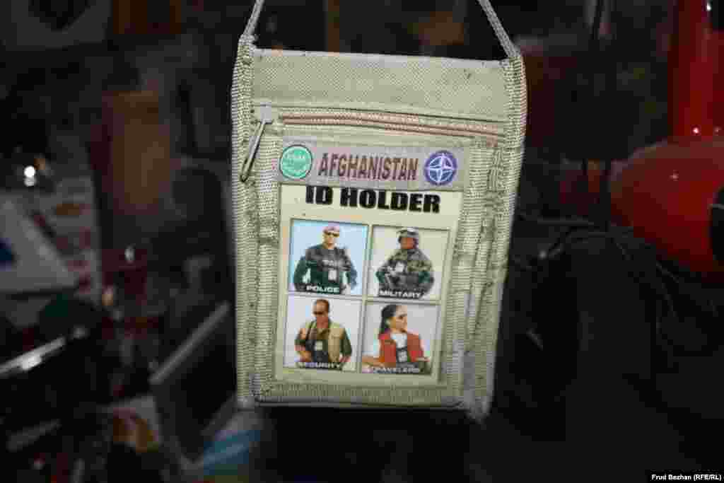 Besides food products, the "Obama Bazaar" sells American military gear and equipment. 