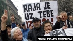 Mirni protesti u Sarajevu nakon hapšenja Jovana Divjaka, 05. mart 2011. 