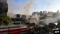 Posljedice izraelskih zračnih napada u naselju Mazzeh u Damasku, Sirija, 14. novembra