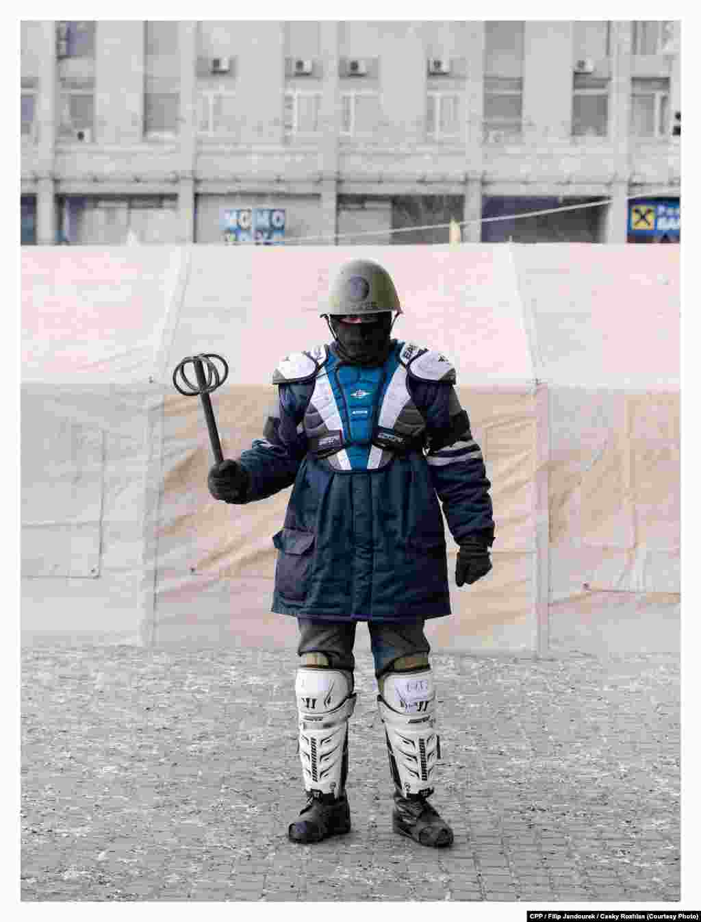 First Prize, Portrait: From a series titled "Many Faces of the Ukrainian Revolution" (Cesky Rozhlas/Filip Jandourek)