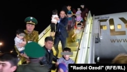 On April 30, a plane arrived in Dushanbe from Iraq carrying 84 children whose parents had joined the Islamic State militant group.