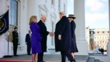 U.S. -- US President Joe Biden and First Lady Jill Biden greet President-elect Donald Trump and Melania Trump