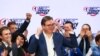 Predsednik Srbije Aleksandar Vučić se obraća nakon prvih preliminarnih rezultata parlamentarnih izbora u Srbiji