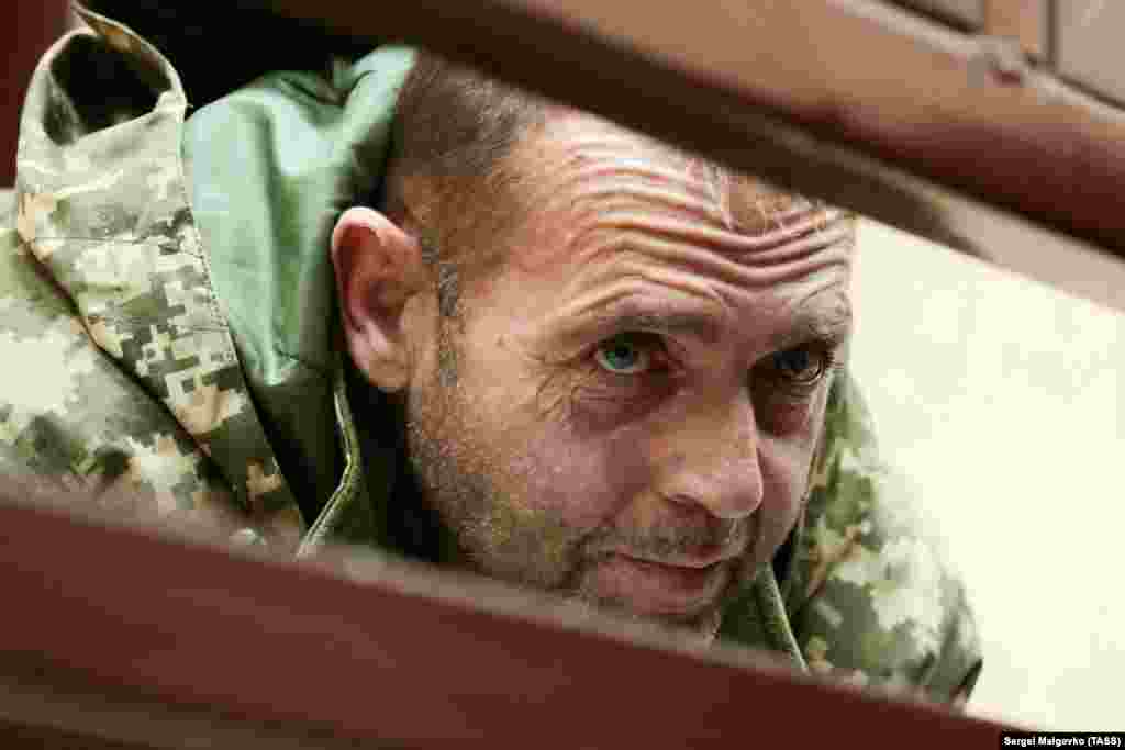 Захваченный ФСБ украинский моряк Юрий Будзыло в Киевском суде Симферополя. Крым, Симферополь, 27 ноября 2018 